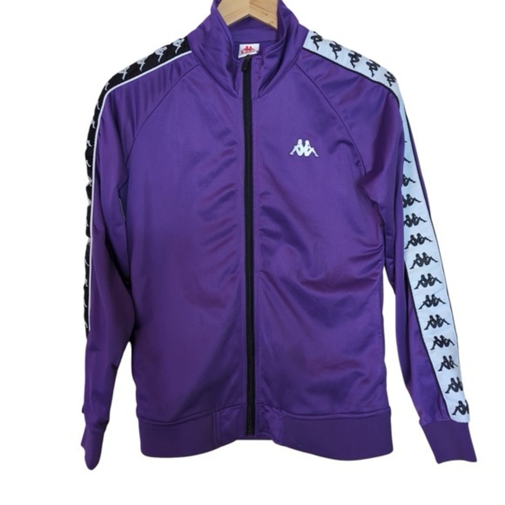 Kappa Womens Purple Track Zip Jacket